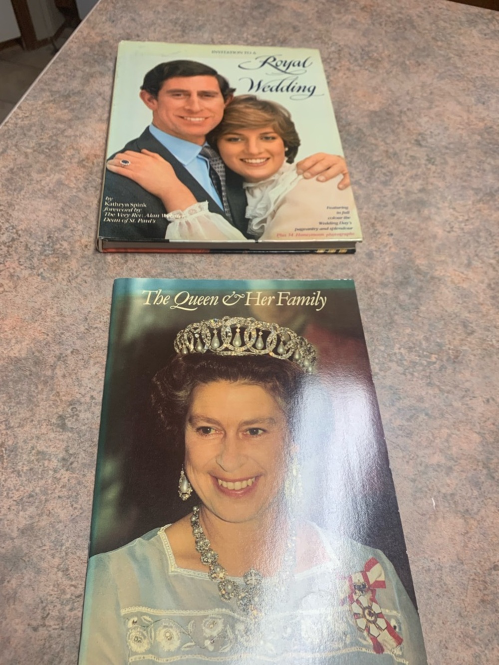 Queen Elizabeth Book and Royal Wedding Book (Charles & Diana